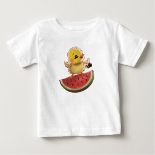 Surfing on a watermelon baby T-Shirt