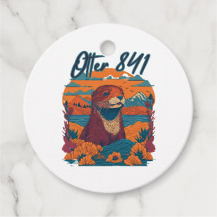 Surfing Otter 841 Otter My Way California Sea Otte Favour Tags