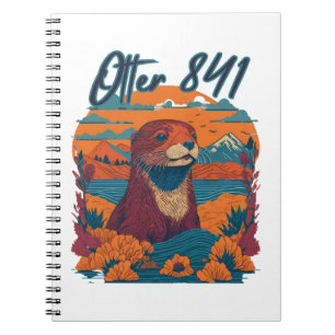 Surfing Otter 841 Otter My Way California Sea Otte Notebook