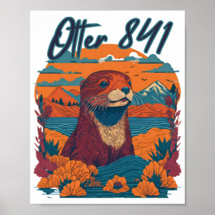Surfing Otter 841 Otter My Way California Sea Otte Poster