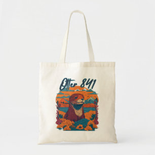 Surfing Otter 841 Otter My Way California Sea Otte Tote Bag