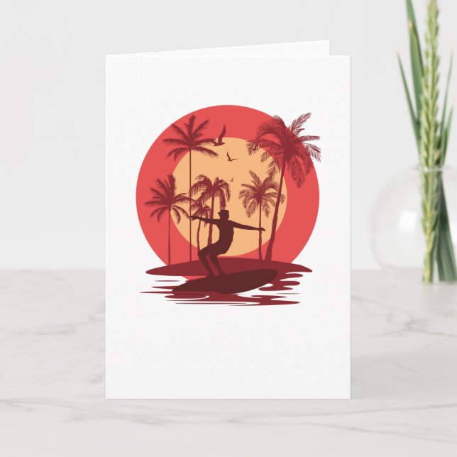 Surfing Paradise Card (Front)