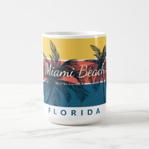 Surfing Paradise Miami Beach Florida Coffee Mug