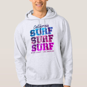 Surfing Paradise West Coast California Los Angeles Hoodie