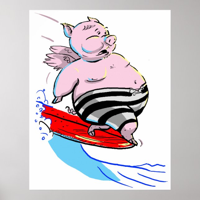 sUrFiNg PiG Poster (Front)