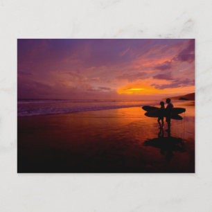 surfing postcard