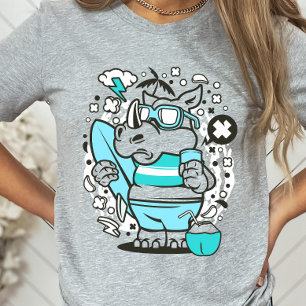 Surfing Rhino T-Shirt