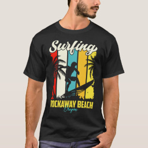 Surfing Rockaway Beach Oregon T-Shirt