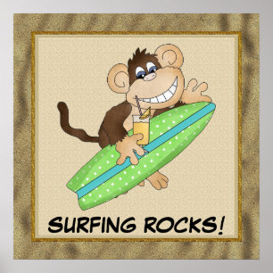 Surfing Rocks! Poster
