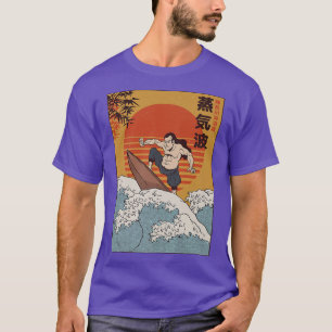 Surfing Samurai l Traditional Japanese Ukiyoe Art  T-Shirt