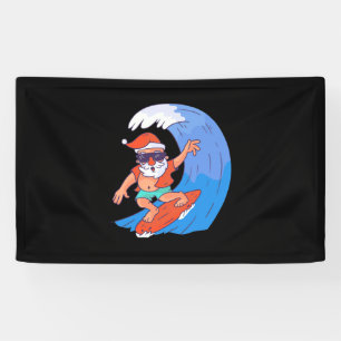 Surfing Santa Banner