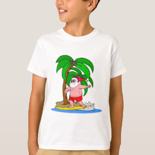 surfing Santa Claus T-Shirt