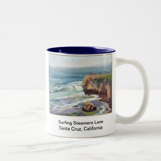 Surfing Santa Cruz Mug (Right)