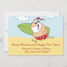 Surfing Santa