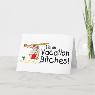 Surfing Santa On Vacation Holiday Card