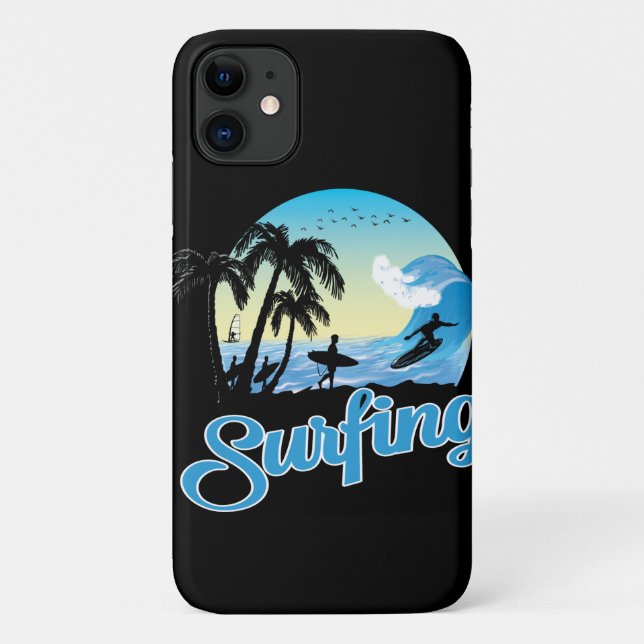 Surfing Sea Beach Case-Mate iPhone Case (Back)