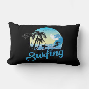 Surfing Sea Beach Lumbar Cushion
