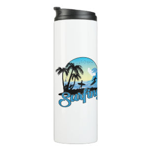 Surfing Sea Beach Thermal Tumbler