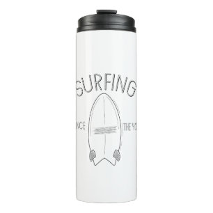 Surfing since the 40's thermal tumbler