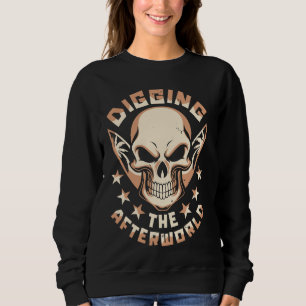 Surfing Skull Surfboard Surfrider - Waves Surfer Sweatshirt