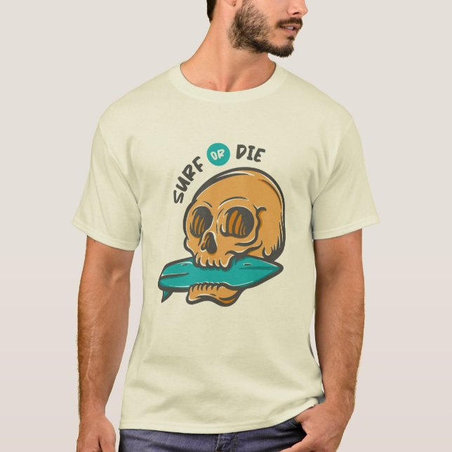 Surfing Skull T-Shirt (Front)
