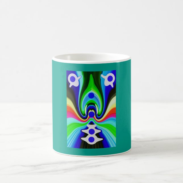 Surfing spirits art coffee mug (Center)