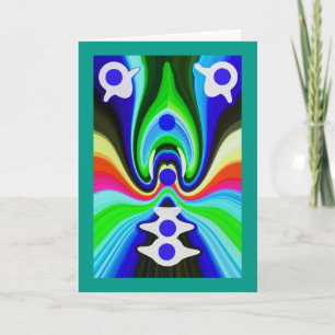 Surfing spirits holiday card