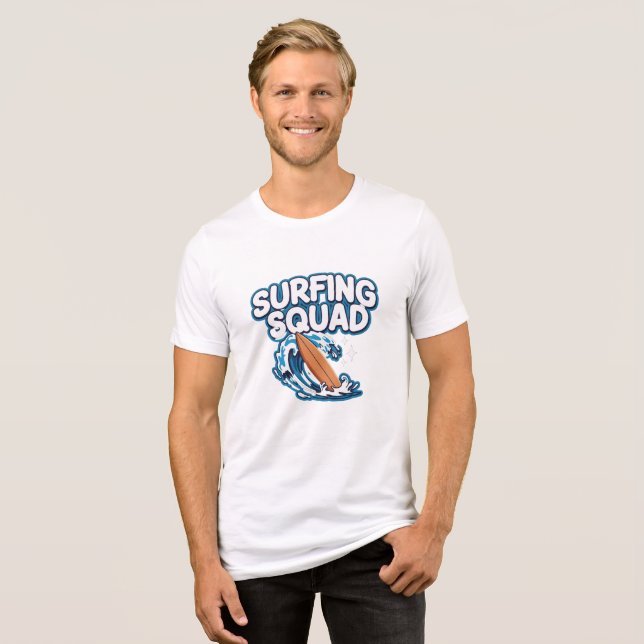 Surfing Squad Tri-Blend Shirt (Front Full)