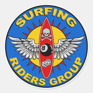 surfing sticker
