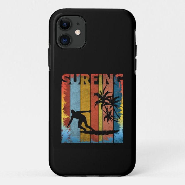 SURFING SUMMER BEACH SURFER Case-Mate iPhone CASE (Back)