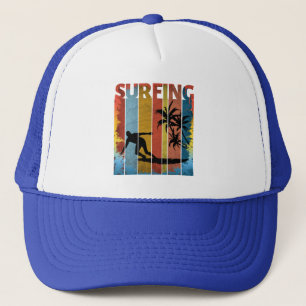 SURFING SUMMER VACATION TRUCKER HAT