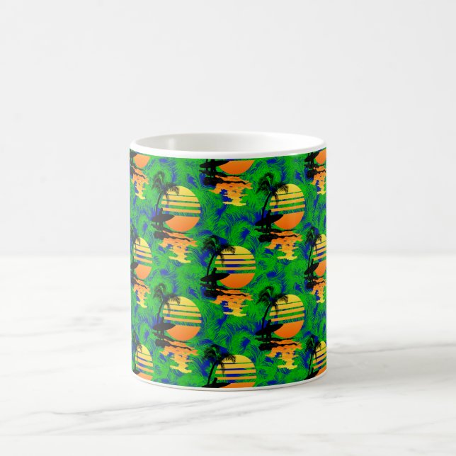 Surfing Sunset Coffee Mug (Center)