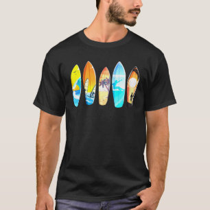 Surfing Surf Board Beach Summer Vacation Men Boy T-Shirt