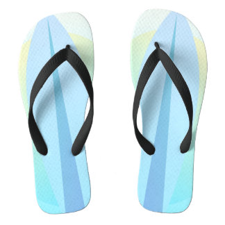 Surfing Surf Boarding Blue Thongs