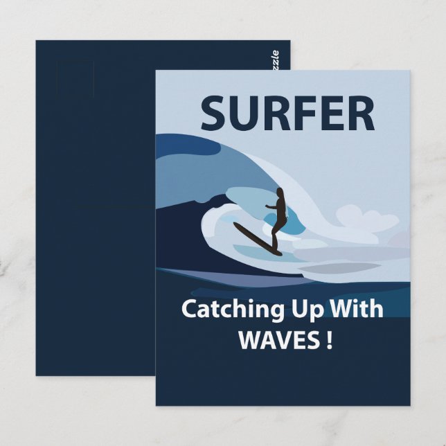 Surfing Surfer Beach  Postcard (Front/Back)