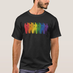 Surfing Surfer Gay Pride LGBTQ Supporter Rainbow A T-Shirt