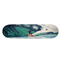 Surfing Surfer Ocean Beach Skate Board
