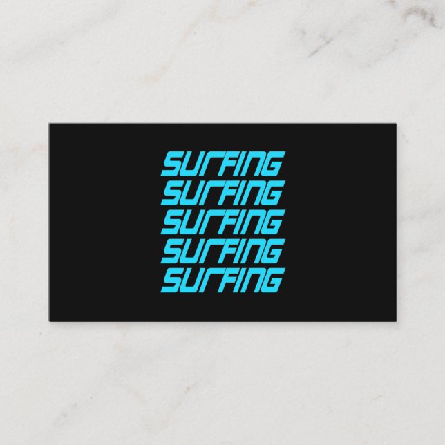 Surfing Surfing Business Card (Front)