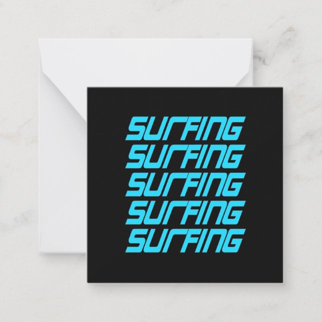 Surfing Surfing Card (Front)