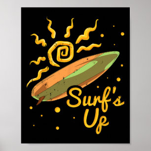 Surfing, Surf's Up, Surfer, Surf Poster