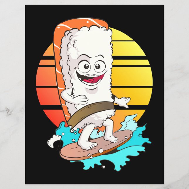 Surfing Sushi (Front)