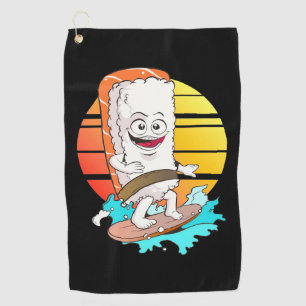 Surfing Sushi Golf Towel