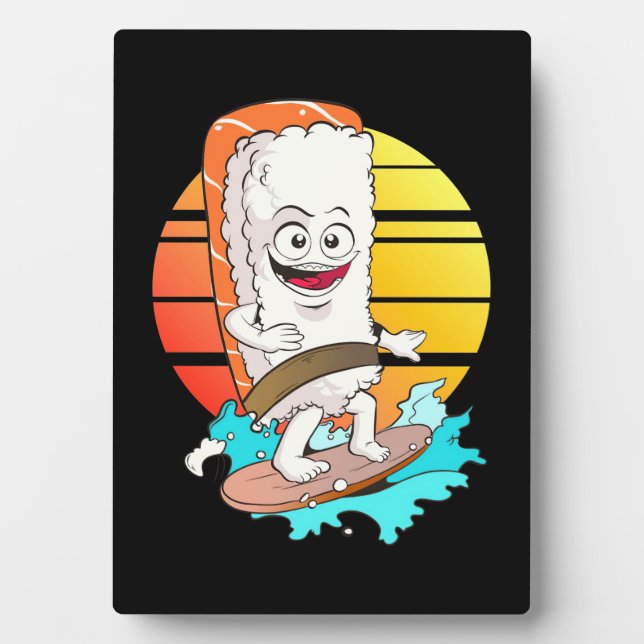 Surfing Sushi Plaque (Front)