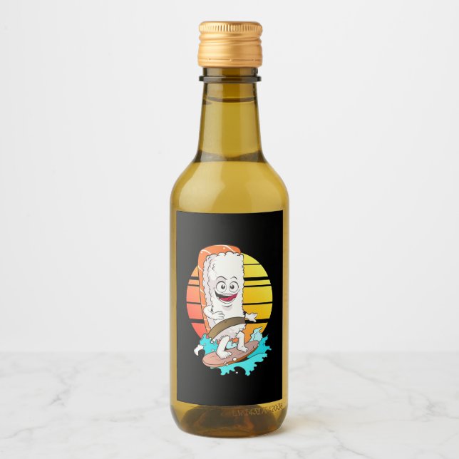 Surfing Sushi Wine Label (Front)