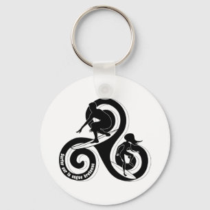 Surfing the Breton Wave Key Ring