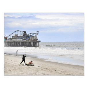 Surfing the Jersey Shore Photo Print