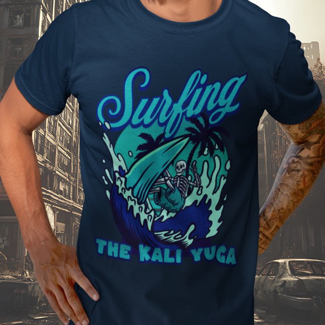 Surfing the Kali Yuga Surf Club T-Shirt (Creator Uploaded)