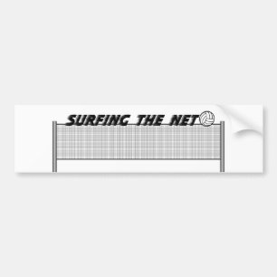 Surfing The Net Bumper Sticker
