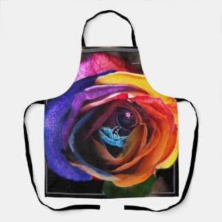 Surfing the Rainbow Rose Apron