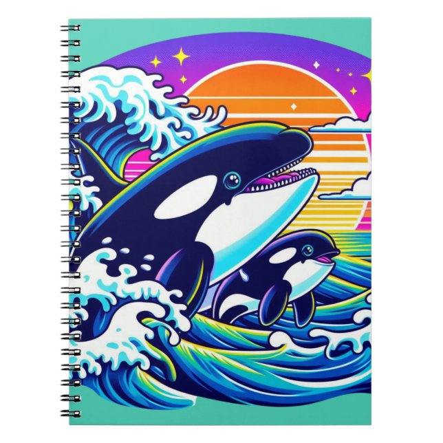 Surfing the Waves Notebook (Front)